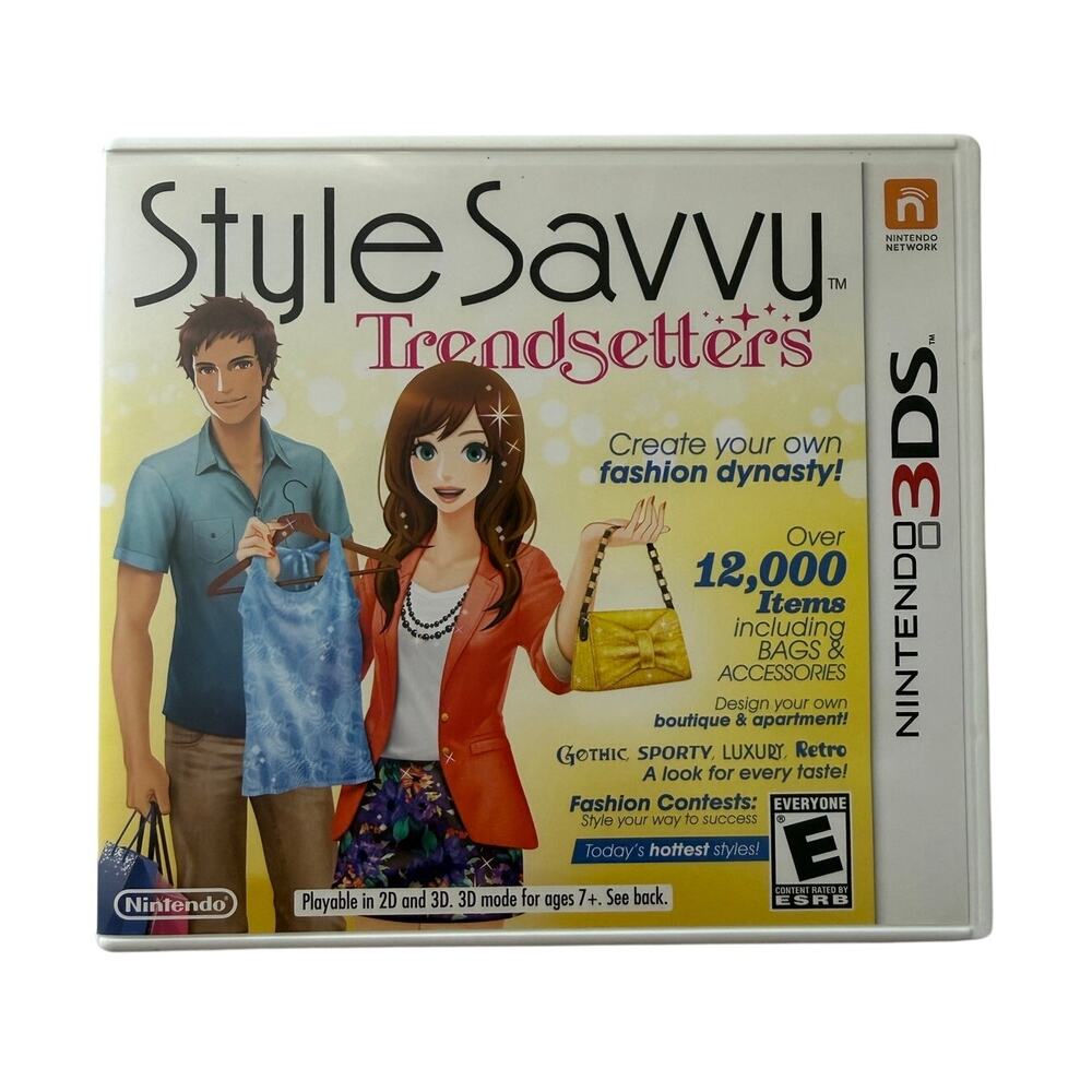 Style Savvy: Trendsetters - Nintendo 3DS Game Open Box Unused LN With Paperwork